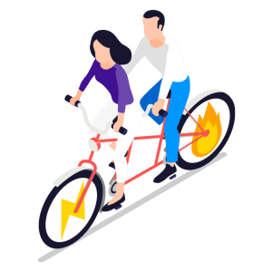 Vélo à deux
