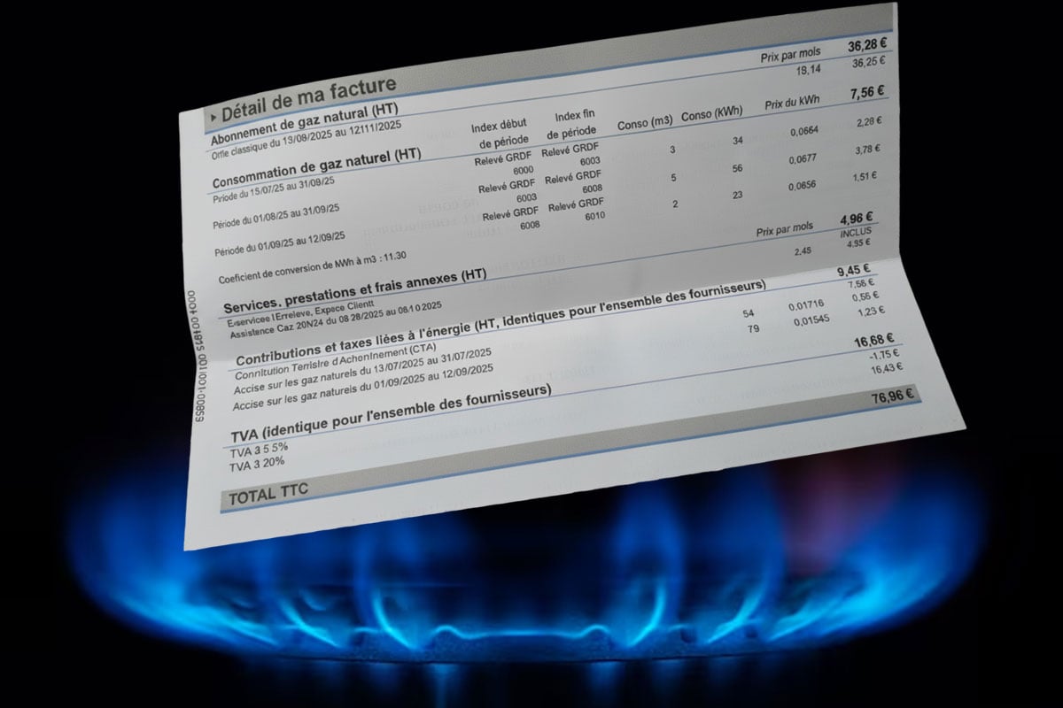 La facture de gaz de 77€ pour 7€ de consommation qui enflamme le web. Un scandale ?