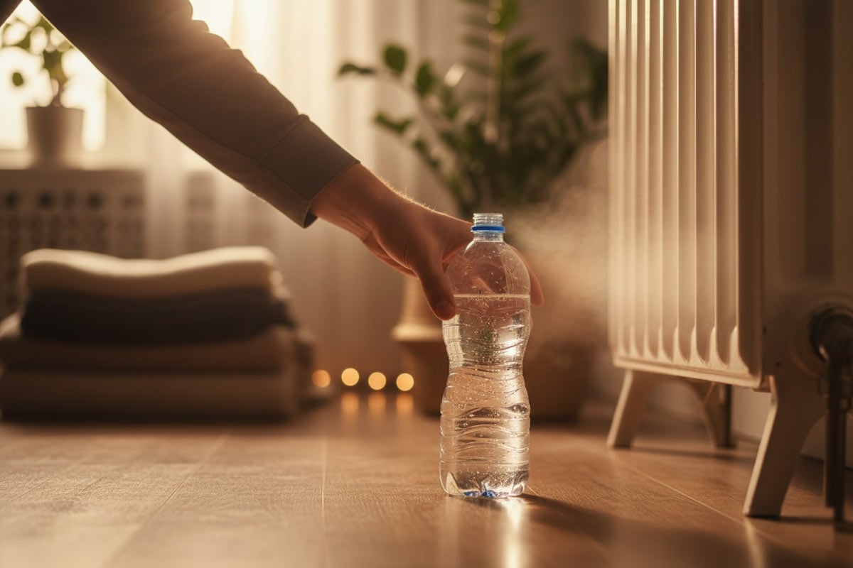 Radiateurs : le secret de la bouteille d'eau dont tout le monde parle pour un hiver plus chaud