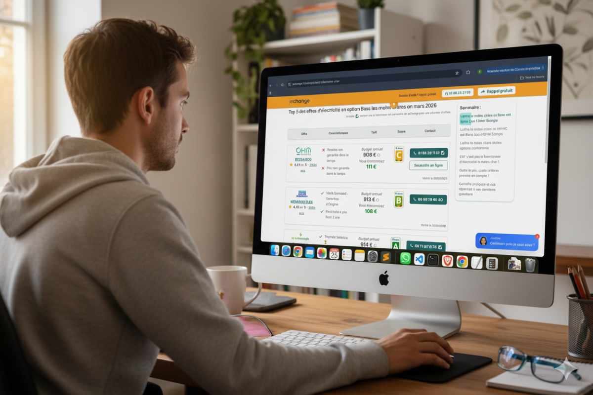 comparateur électricité jechange mars 2026