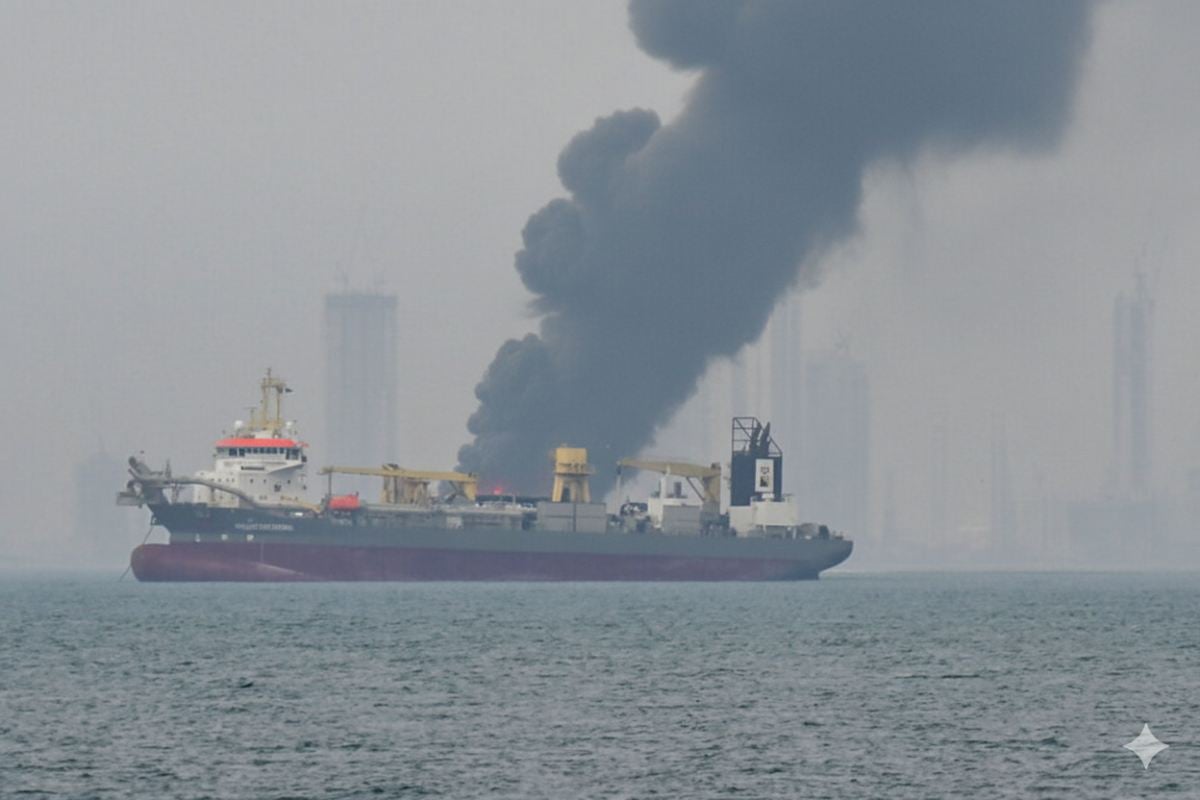 méthanier passant le détroit d'ormouz