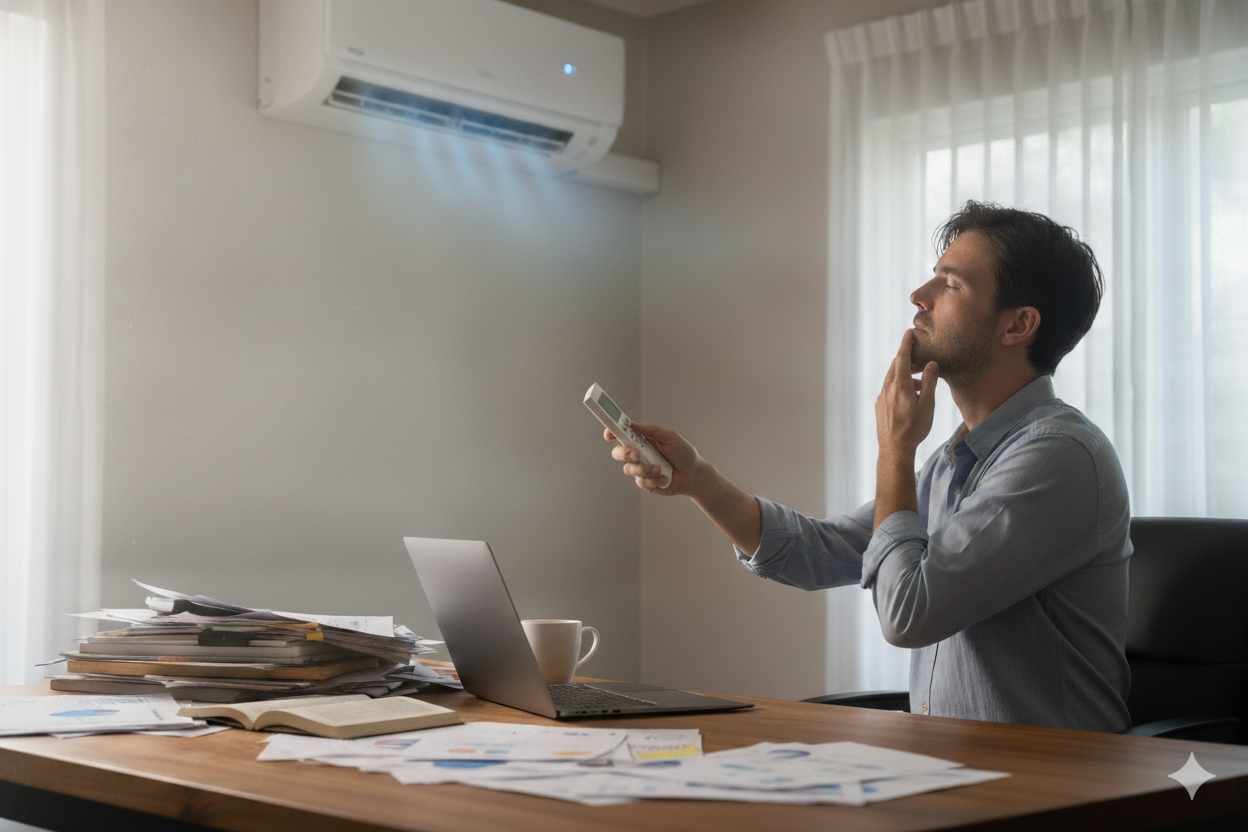 soulagement en allumant sa clim