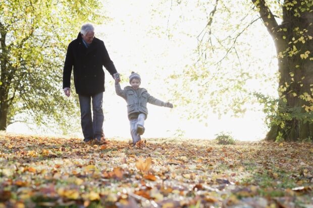 Grand-père et petit-fils