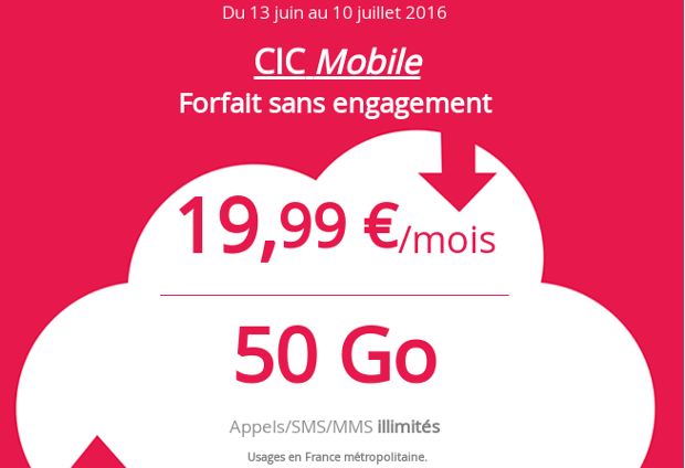 Promotion de la CIC Mobile