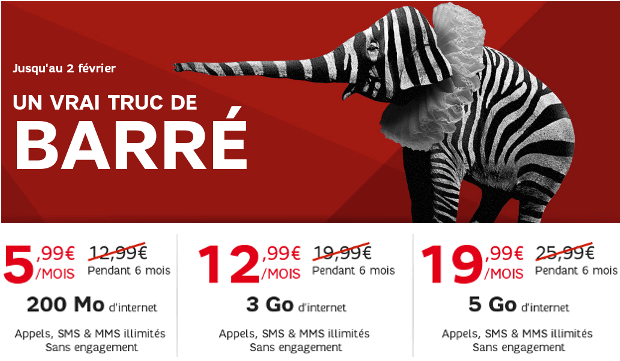 promotion RED by SFR de janvier 2016