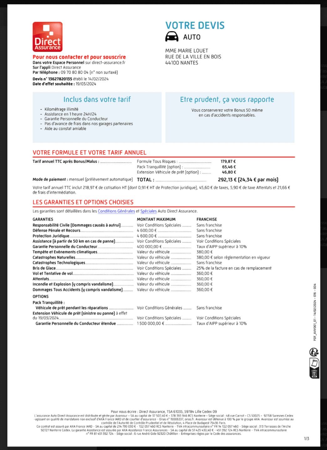devis direct assurance auto 1