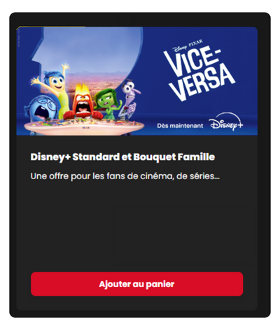 Disney+ et Bouquet Famille SFR