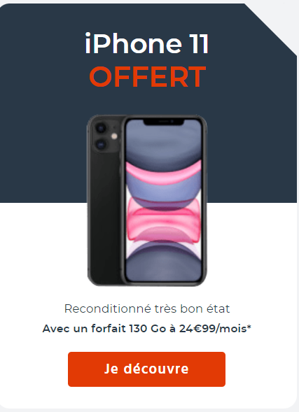 forfait + téléphone offert Cdiscount Mobile