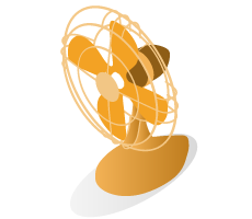 ventilateur sur socle