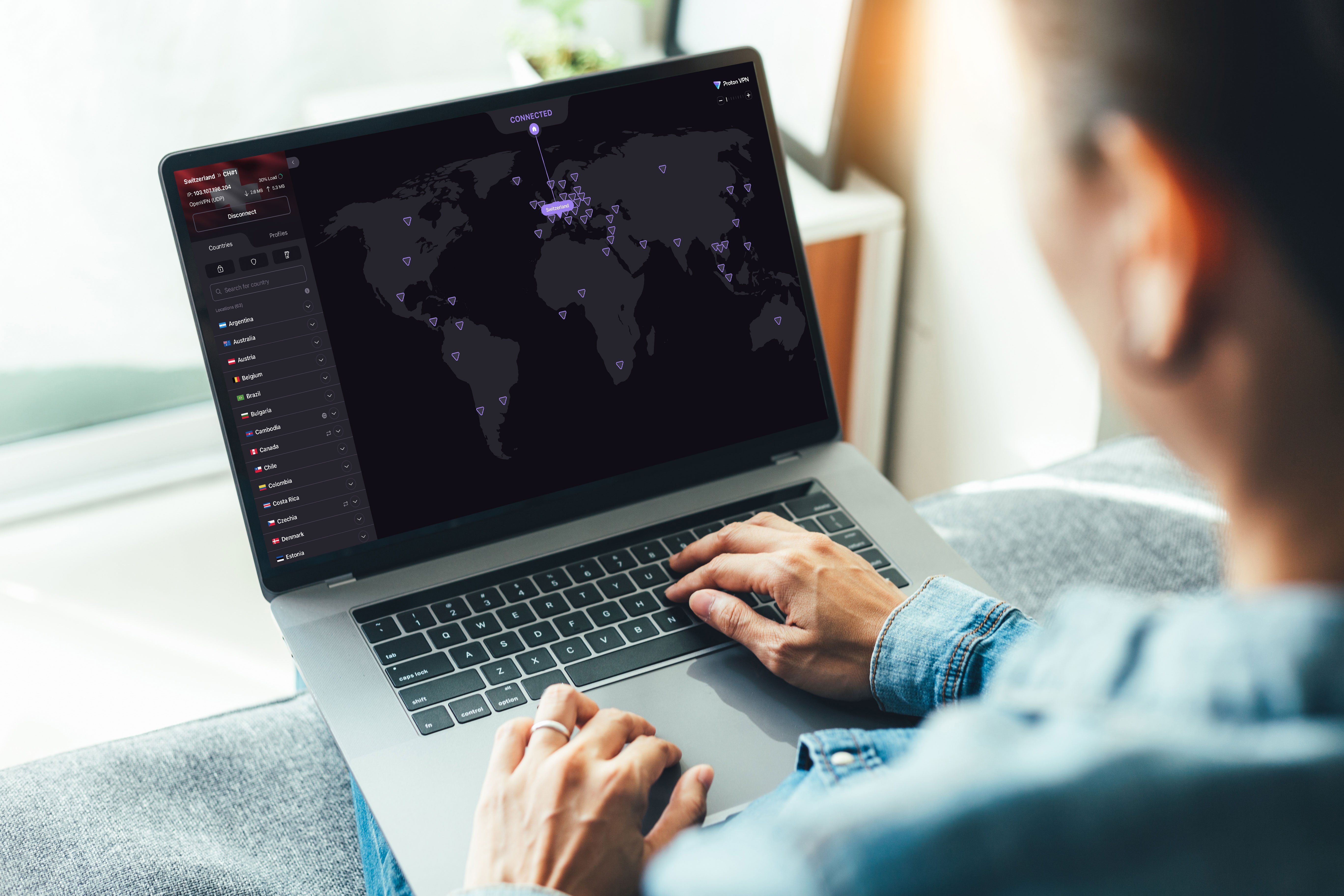 Utilisation Proton VPN