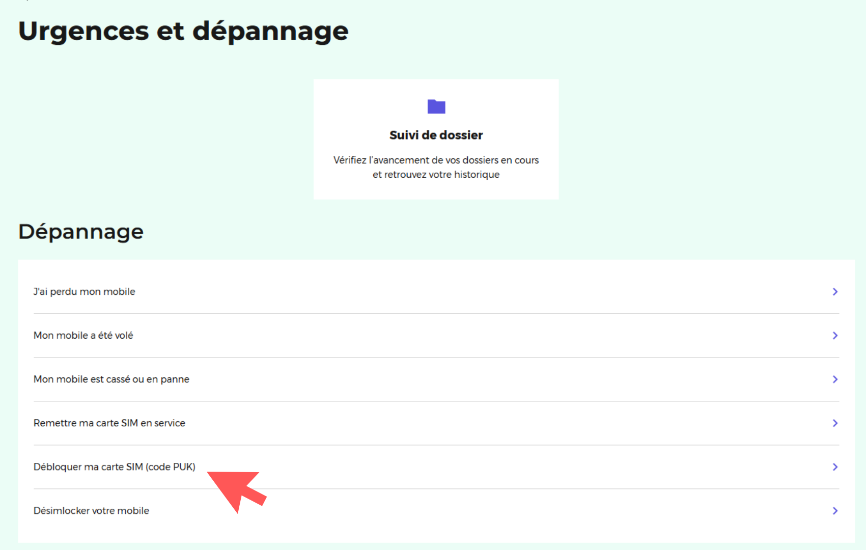 Débloquer sa carte SIM sur l'espace client RED