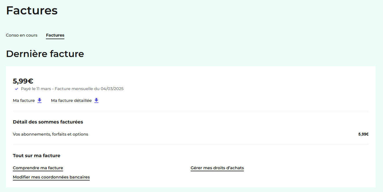 Consulter ses factures sur l'espace client RED
