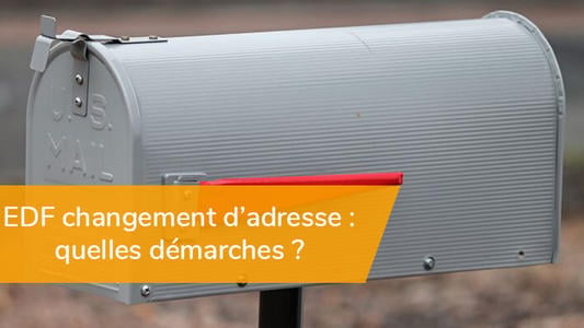 EDF changement d'adresse