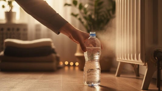 Radiateurs : le secret de la bouteille d'eau dont tout le monde parle pour un hiver plus chaud