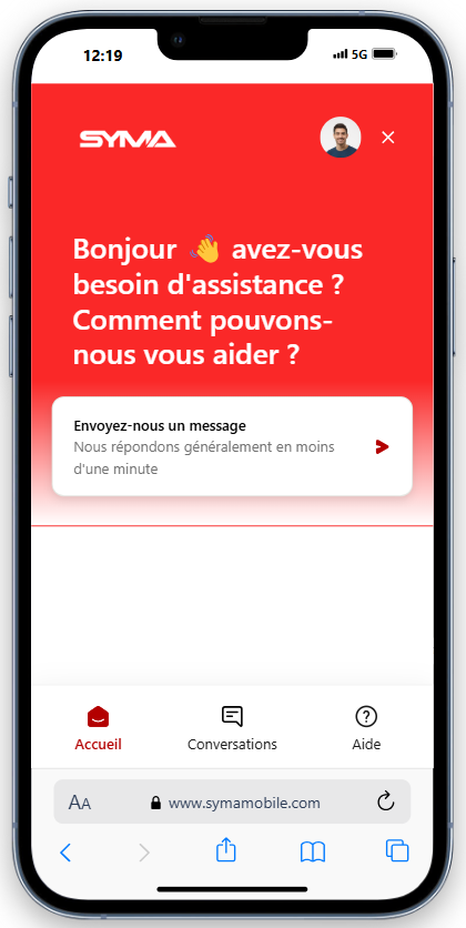 Syma Mobile chat en ligne